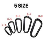 Custom Logo Aluminum Carabiner Keychain Clips