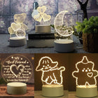 3D Illusion 3 Colors Change LED Night Light
