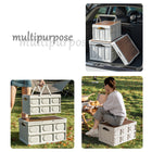 30 Quart Foldable Storage Bin Table With Wooden Lid