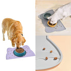 Silicone Ear Shaped Pet Dining Mat Food Tray