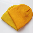 Cuffed Knit Beanie with Patch