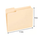 Letter Size Manila File Folders 1/3 Cut Tabs