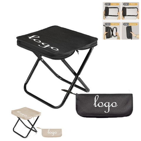 Portable Hand Zipper Bag Folding Stool