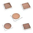 4" Solid Wood Grooved Insulated Coasters