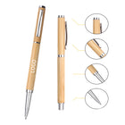 Bamboo Ballpoint Pen With Sleeve