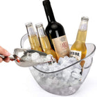 4L Clear Plastic Ice Bucket