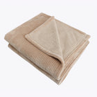 Stripe Jacquard Flannel Blanket