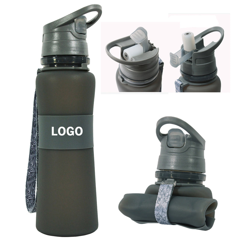 22 Oz Silicone Collapsible Water Bottle