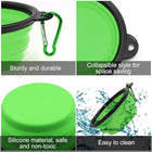 Silicone Pet Collapsible Dog Bowl W/Carabiner