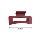 Matte Square Hair Claw Clip