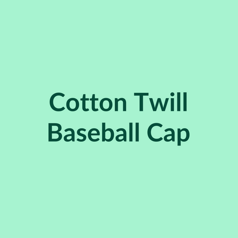 Cotton Twill Baseball Cap