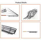 Portable Grilling Basket Grill For Kabobs Vegetable Meat