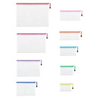 9-Pack Waterproof Zipper Document Bag Set In 8 Sizes