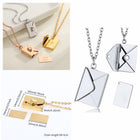 Personalized Envelope Locket Necklace