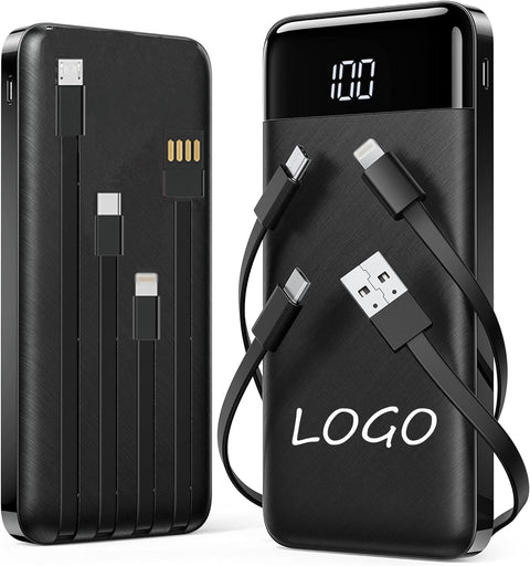 Slim 10000Mah Power Bank Led Flashlight