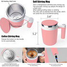 13Oz Rechargeable Stainless Steel Magnetic Stirring Cup