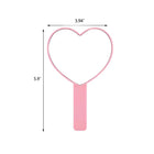 Heart-Shaped Travel Handheld Mirror