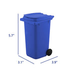 Desk Top Mini Plastic Trash Can Small Waste Bin With Lid