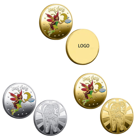 Tooth Fairy Golden Coin Tooth Loss Reward Commemorative Coin