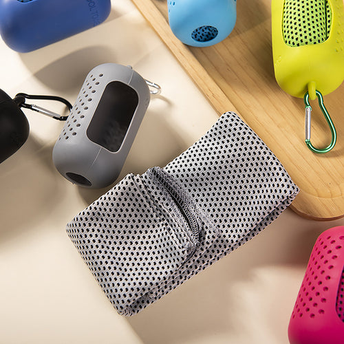 Creative Portable Mini Silicone Cooling Towel Set