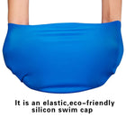 Unisex Waterproof Swimming Silicone Bandana Hat