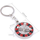 Custom Rotatable Roulette Wheel Keychain Stress Reliever
