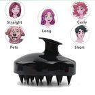 Shampoo Massager Brush With Silicone Bristles