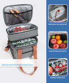 Outdoor Portable Double Layer Lunch Bag