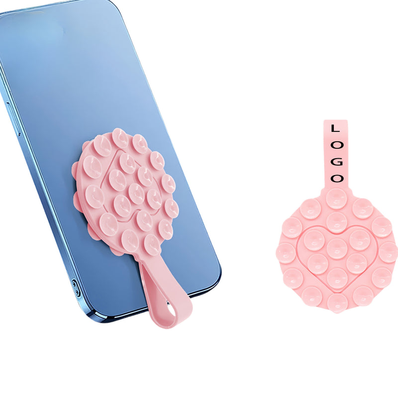 Round Silicone Double Side Suction Cup Cell Phone Stands