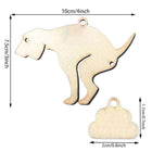 Poop Dog Christmas Tree Decoration Pendant Wooden