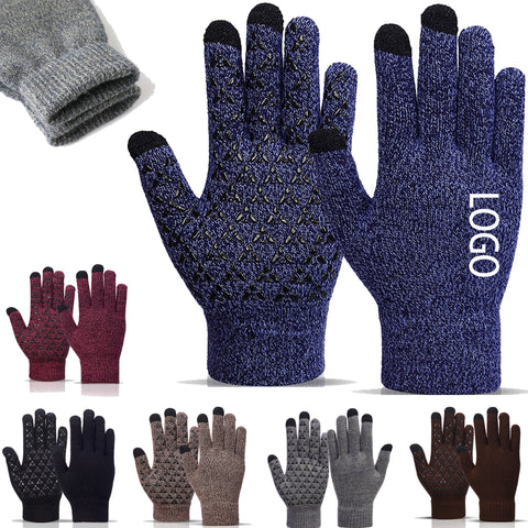 Anti Slip Thicken Touch Screen Knitted Gloves