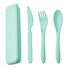 Wheat Straw Cutlery Set with Case - Eco Utensils