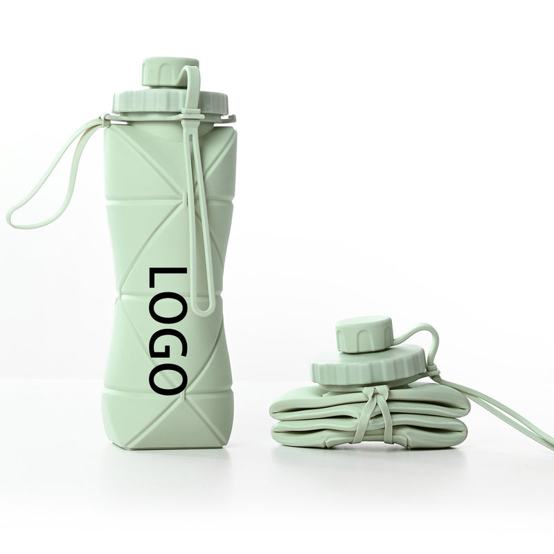 600Ml Silicone Foldable Water Bottles