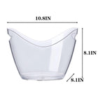 4L Clear Plastic Ice Bucket
