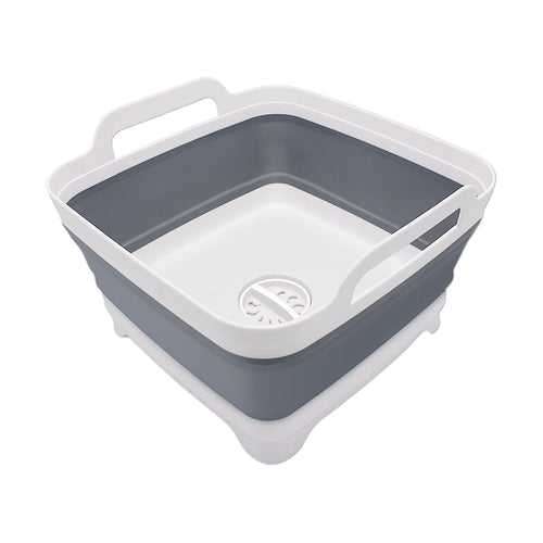 2.4 Gallon Collapsible Dish Basin With Drain Plug