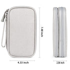 Portable Double Layer Electronic Data Cable Storage Bag