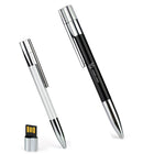 Metal USB 8GB Flash Drive With Ballpoint Pen