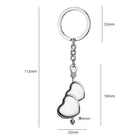 Metal Heart-Shaped Keychain
