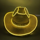 Led Fluorescent Colorful Straw Hat