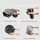 Silver Coated Fabric Car Suv Windshield Foldable Parasol