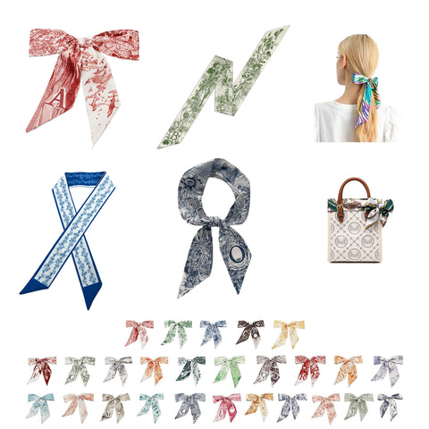 Neckerchief Long Hair Ribbon Neck Scarf Handbag Wrap Neck