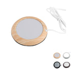 USB Heated Metal & Wood Coffee Coaster
