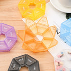 Portable Weekly 7-Compartment Heptagonal Pill Organizer