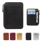 Leather Zipper Card Holder