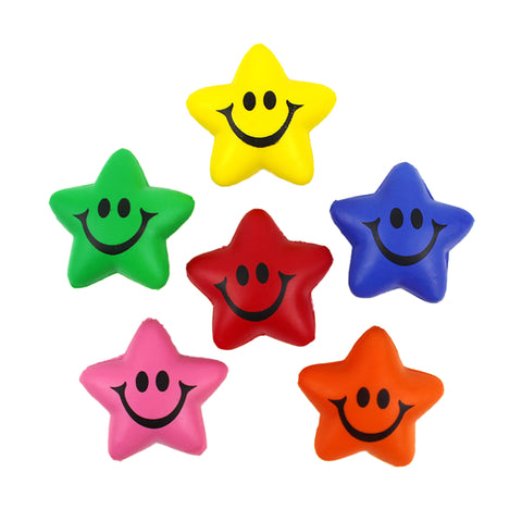 PU Smile Star Stress Ball Squishy Relief Toy