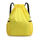 Waterproof Drawstring Backpack With Mesh Pockets