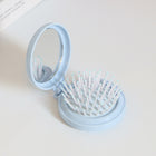 Macaron Mini Massage Comb with Foldable Mirror