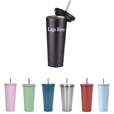 26Oz Classic Insulated Coffee Tumbler With Straw
