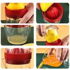 Manual Lemon Reamer Juicer Citrus Squeezer W/ Measuring Cup