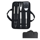 3 Piece Stainless Steel Grill Tool Set With Storage Bag